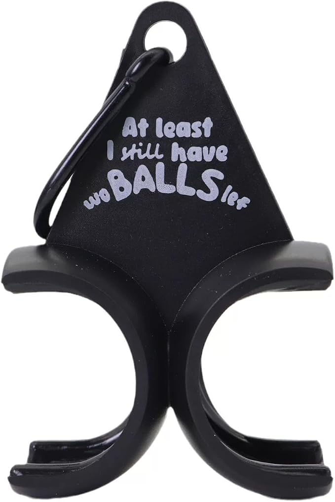 2Pcs Portable Golf Ball Holder Funny Gifts, Easy Attachment to Bag or Cart, Golf Accessories for Men & Women