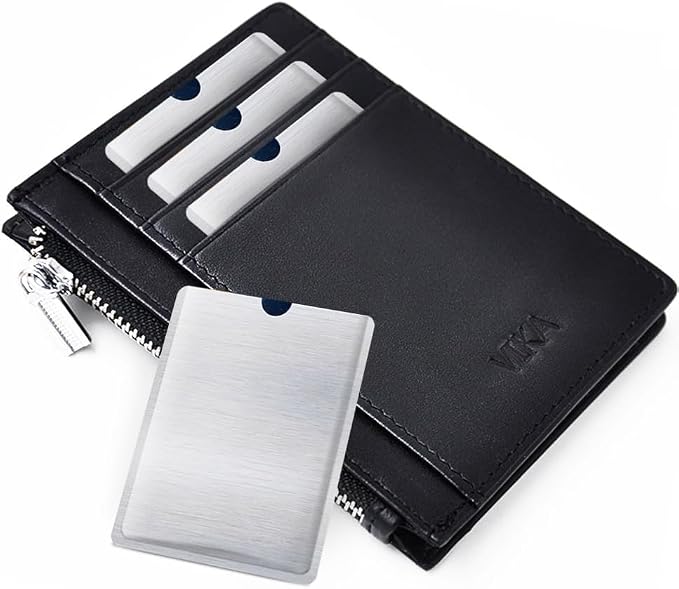 RFID Blocking Sleeve Anti Theft 4 Credit Card & 2 Passport Holder Wallet Pocket