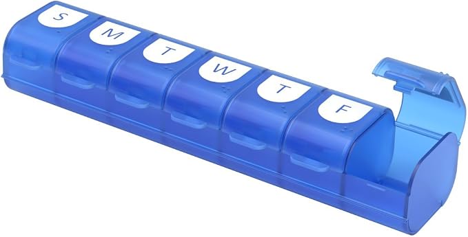 EZY DOSE Weekly (7-Day) Pill Case, Medicine Planner, Vitamin Organizer, X-Large Compartments, Easy Fill All Compartments at Once, Convenient and Easy to Use, Color May Vary, BPA Free | Daily Vitamin Box & Supplement Case, Easy Fill Compartments, Arthri...