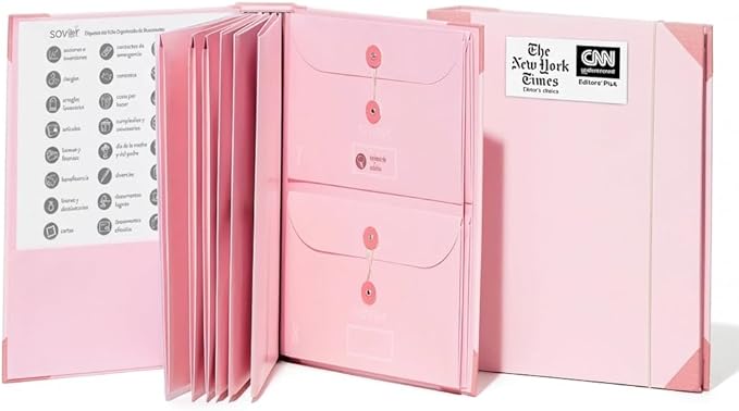 Savor | Edición Actualizada 2025 El Folio® Organizador de Documentos en Español| 17 millones de me Gusta en TikTok | Carpeta de Emergencia para Acta de Nacimiento, Tarjeta de Seguro Social, Pasaporte