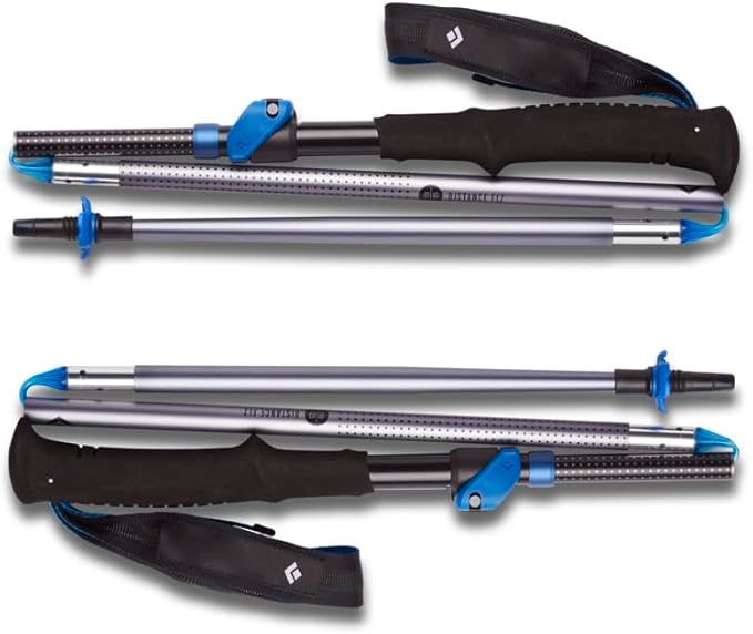 BLACK DIAMOND Distance Z Trekking Poles (Pair) | Ultralight | Foldable Z-Pole Design | Trail Running & Hiking Stability