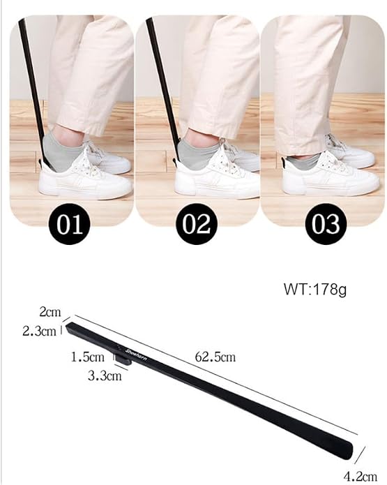 Elegant 25-Inch Wall-Mounted Shoehorn – Sleek Long with Hidden Wall Mount – Stylish and Practical Shoe