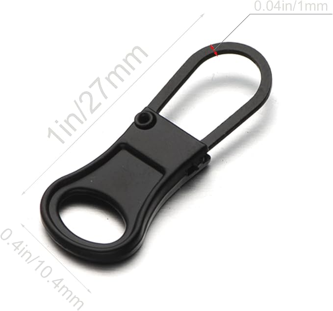 Mizeer Zipper Pull Replacement for Jacket, Perfect for Small Hole Zippers, Detachable Small Zipper Pulls Tab Repair for Clothing Jackets Boots Purse