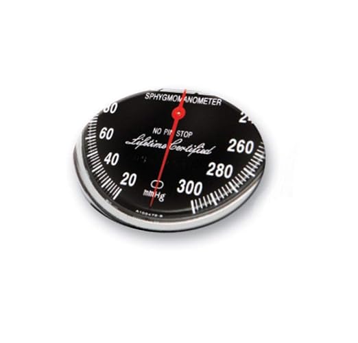 ADC Adult Cuff Arm Aneroid Sphygmomanometer Unit 2-Tubes Black 1 Each