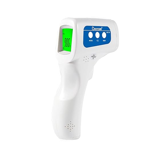 Berrcom Digital Infrared Thermometer for Adults, Kids & Babies | non-contact infrared forehead thermometer, fever check for home use, fast accurate reading, ideal for all ages
