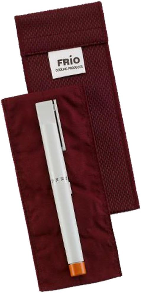 FRIO Cooling Wallet - Insulin & GLP-1 Cooler for 45+ Hours - GLP-1 Shots Holder - Burgundy - Individual
