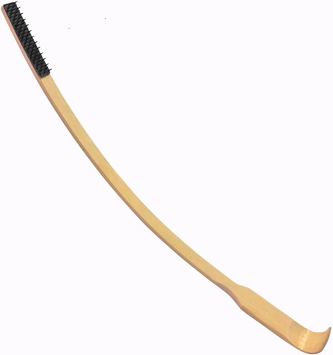 Bamboo Back Scratchers, Curved Aggressive Scratching Hand Tool for Adult Men, Designed Patented and Assembled in The USA