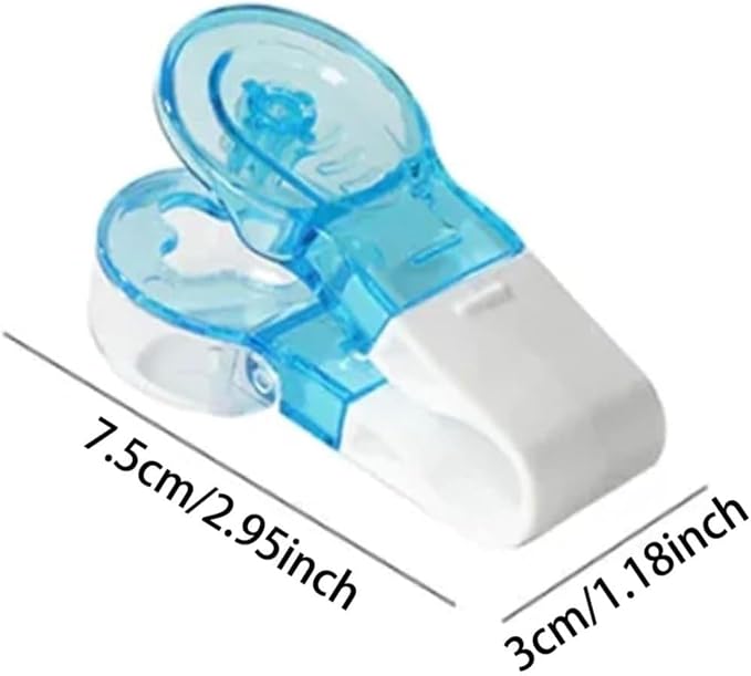 4Pcs Blue Portable Pill Taker Remover, Pill Remover, Blister Pack Opener Popper Assistance No Contact Easy to Take Out Travel Tablet Dispenser Pills Extractor Tool Medication Aids Pill Organizers