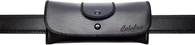 Calabria Snap Beltloop Eyeglass Cases (Black)