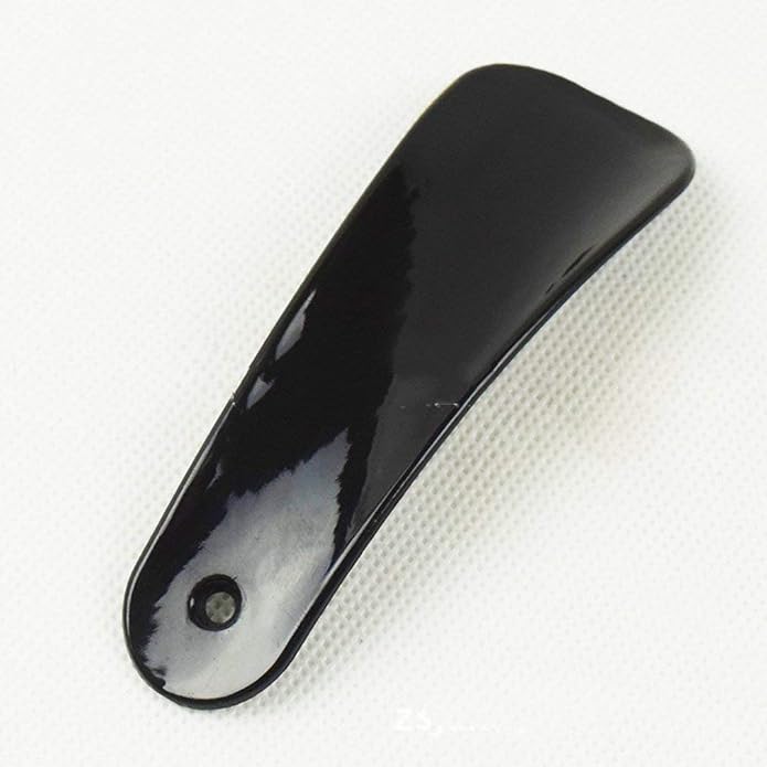 Stainless Steel Shoehorn Handled Pocket Shoe Horn for Kids Men Women Metal Long Handle Lifter 14.5cm Long Silver Tone