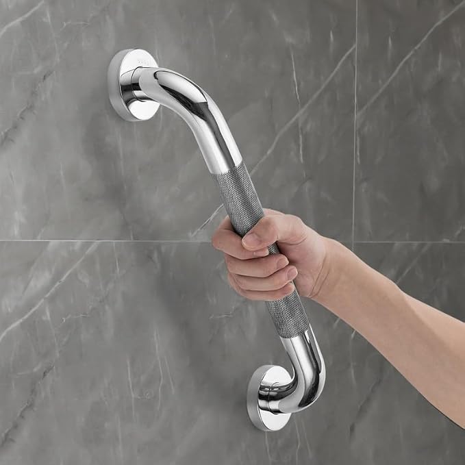 Grab Bars for Shower, 2 Pack 32-Inch Anti Slip Shower Handles for Elderly, Safety Shower Grab Bar, Stainless Steel Handicap Grab Bars for Bathroom (Polished Nickel 1" Diameter)