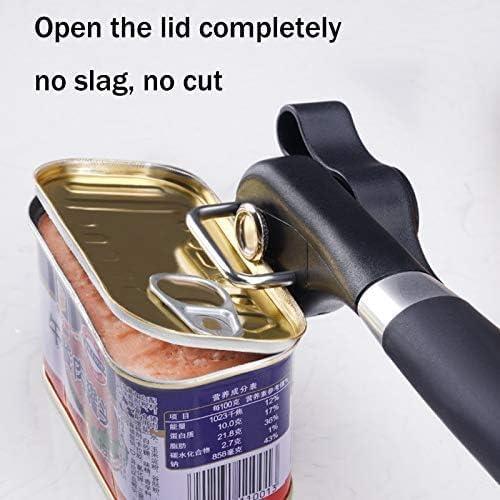 Safe Cut Manual Can Opener, Handheld With Soft Grips, Ergonomic Smooth Edge, Food Grade Stainless Steel Cutting Can Opener for Kitchen & Restaurant