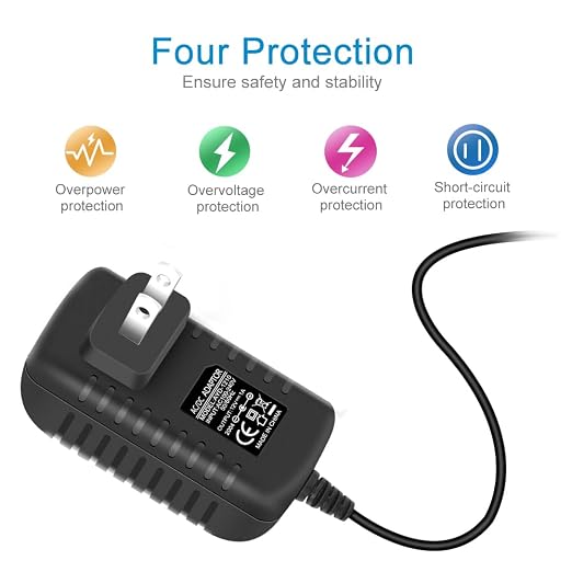 12V Power Supply, 12 Volt 1A 12W DC Power Supply with On Off Switch, Black Switching LED Power Adapter, AC 110V to 12V Transformer Plug for LED Strip Lights with 5.5/2.1 DC Female Connector