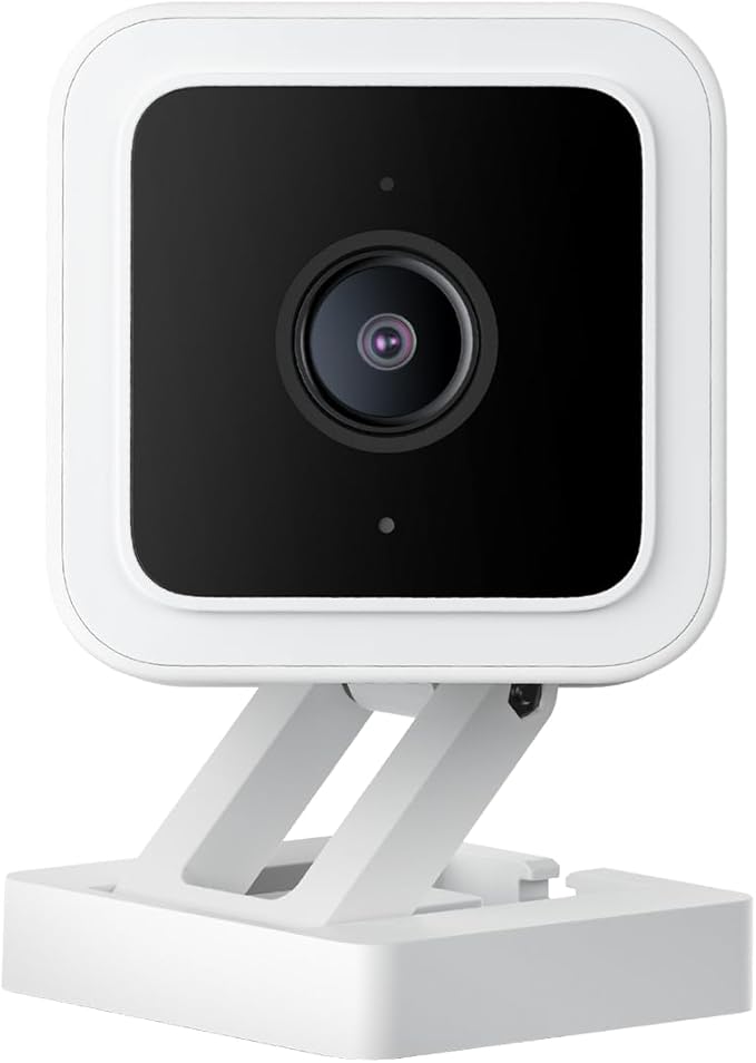 WYZE Cam v3, 1080P HD WiFi Wired Indoor/Outdoor Home Security Camera, Pet/Baby Monitor, Color Night Vision, 2-Way Audio, MicroSD Card Slot, Compatible with Alexa & Google - White