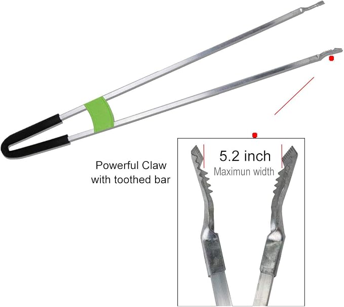 Reacher Grabber Tool,Litter Pick Up Stick Lightweight Aluminium Rustproof,Trash Tong,Reaching Assist Tool for Elderly,Garden Nabber Plogging