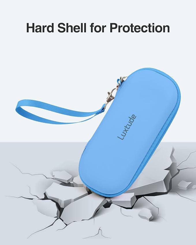 Luxtude Double Glasses Case Hard Shell, Double Eyeglass Case Dual Sunglasses Cases, Travel Sunglasses Organizer for Women Men