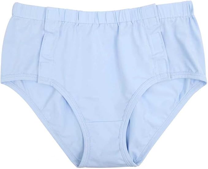 Comfortable Adaptive Underwear - Hospital-Ready Undergarments for Elderly Women with Easy Closure and Elastic Design, Ideal for Post-Surgery and Incontinence Care (Blue, XX-Large)
