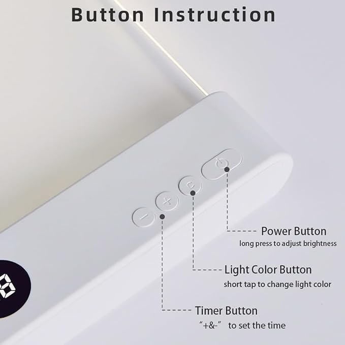 Book Light for Reading in Bed at Night Flat Reading Lights, White | 3 Color & Dimming, Rechargeable, Full Page, Flat Booklight with Timer, LED Reading Light, Bookish Gifts for Book Lovers