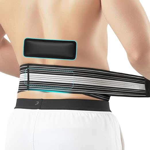 Back Brace for Lower Back Pain - Immediate Relief from Sciatica, Herniated Disc, Scoliosis - Breathable + Lumbar Support Pad - For Men & Women (Large)