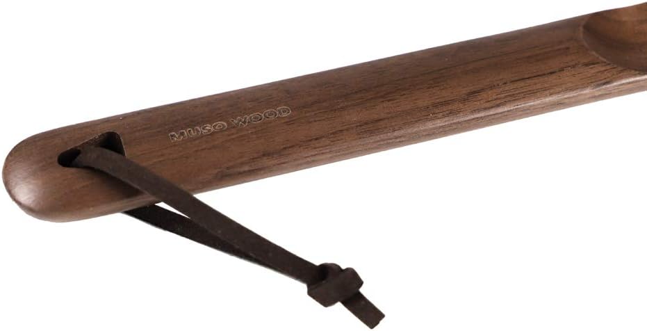 muso wood Shoe Horn Long Handle for Seniors,Wooden Shoehorn for Men, Women, Kids,Pregnancy