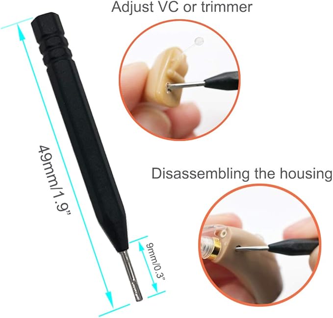 8 Pieces Hearing aid Amplifier Cleaning Tools, Earbuds/Headphones Cleaner Brush Kits with case