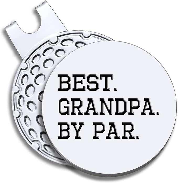 Men Golf Ball Marker with Magnetic Hat Clip, Funny Golf Accessories Gifts for Men, Novelty Birthday Gifts for Male Golfer Fan