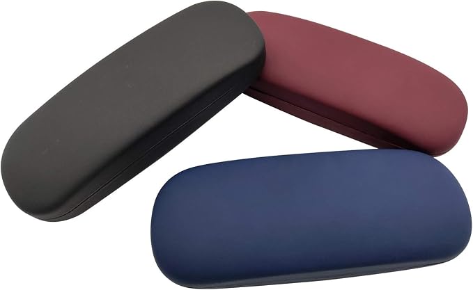 HSYMQ 3Pack Unisex Hard Shell Eyeglasses Protector Cases, Protective Case For Glasses