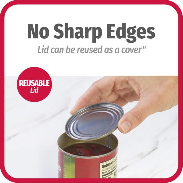 Good Cook Can Opener, Safe Cut Manual Can Opener, no Sharp_Can Edges, Black (Pack of 12)