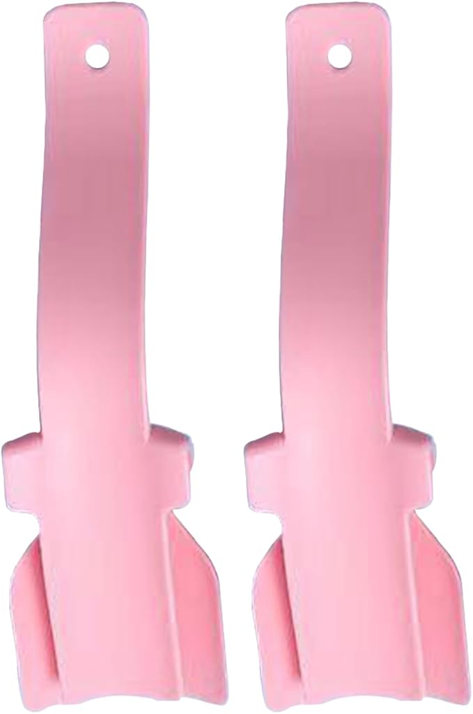 Lazy Shoes Helper,Sock Sl ider Handled Shoe Horn Shoe Lifting Helper Easy on & Off for Seniors Elderly Disabled，Plastic Shoehorn Fits All Shoes, Shoe, Jewelry and Watch Accessories