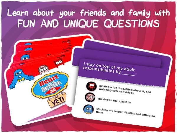 The Awkward Yeti Organ Attack | Funny Family Card Game for Kids Ages 8+ & Parents, Teens & Adults | Party Game for Family Game Night | Super Fun (Heart & Brain Edition)
