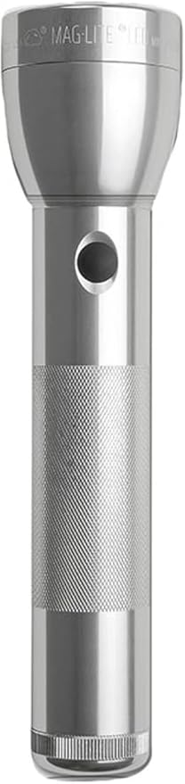 MagLite Battery-Powered LED Flashlight – ML300L 2-Cell D Flashlight with Adjustable Focus, Precise Beam, Long Battery Life, Water-Resistant for Emergency, Outdoor, and Camping