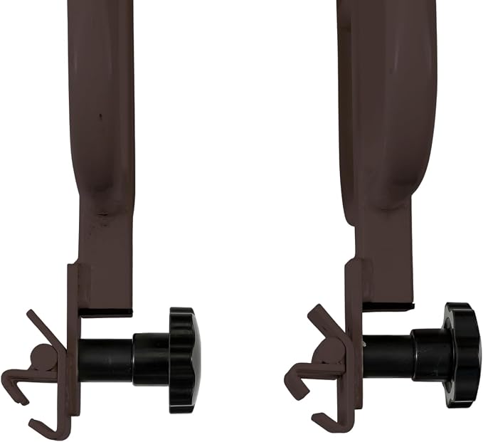 AireMed Bed Assist Rails (Set of 2) – Fits Some Metal Hospital Beds – for Repositioning & Getting in and Out of Bed Safely – Hospital Bed Rail, Safety Assist Medical Rail for Seniors & Elderly (Brown)