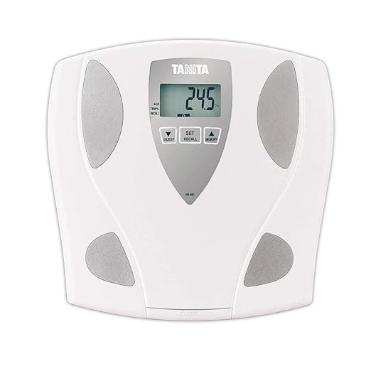 Tanita UM-081 Body Fat & Body Water Monitor Scale - Digital Weight & BMI Analyzer - 330 lb Capacity - 2 User Memory - Guest Mode - Japan Technology