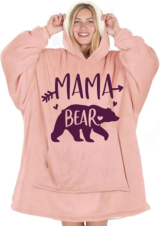 Wearable Blanket Hoodie For Mom Wife Best Ever Hoodie- Christmas Gift From Husband Daughter Anniversary Birthday