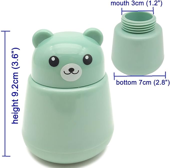 CoaGu Bear Pill Crusher for Elderly - FDA-Compliant Fine Powder, BPA-Free ABS, Easy Grip & Clean, Leakproof Portable Medicine Grinder