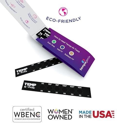 Fast Reading Disposable Forehead Thermometer Strips - Temp-N-Toss for Accurate & Hygienic Baby Temperature Measurement - Easy to Use and Reliable Single-Use Fever Indicator (18)