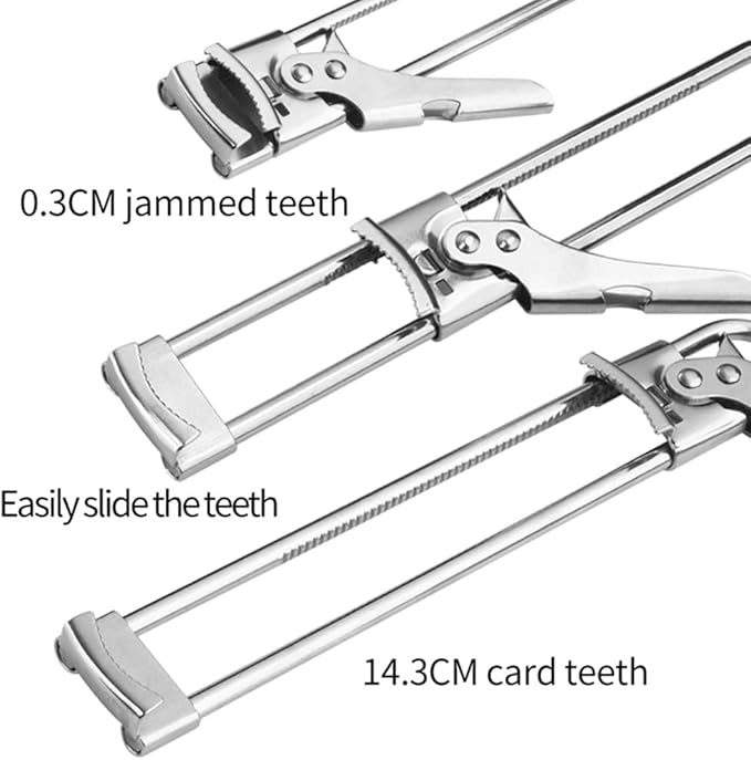 Jar Opener for Weak Hands, Adjustable Stainless Steel Can Opener, Jar Gripper Tight Lid Opener, Kitchen Gadgets, Easy Jar Opener for the Elderly and Children (A)