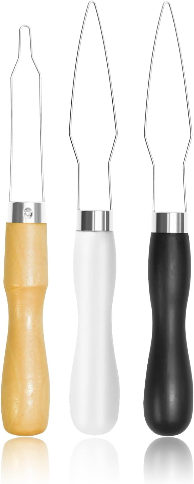 3-Pack Button Hook Tool for Seniors & Arthritis Sufferers | Button Hook Tool with heavy-duty steel loop, one-handed button assist for seniors & arthritis, on shirts/pants/dresses