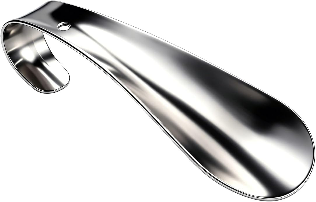 Shoe Horn Long Handle for Seniors Men Women,Metal Shoehorn Handled,Long-Handle Shoehorns Shoe Spoon Boot Horns,Shoes Stick Helper,6 Inch Travel Small Size Stainless Steel Short Shoe Tongue