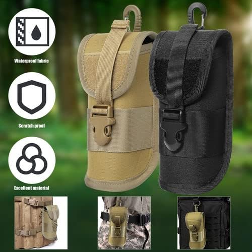 BRAVECOW Portable 1000D Nylon Eyeglasses Case with Buckle Hard Shell Sunglasses Shockproof Protective Box Outdoor Storage Box