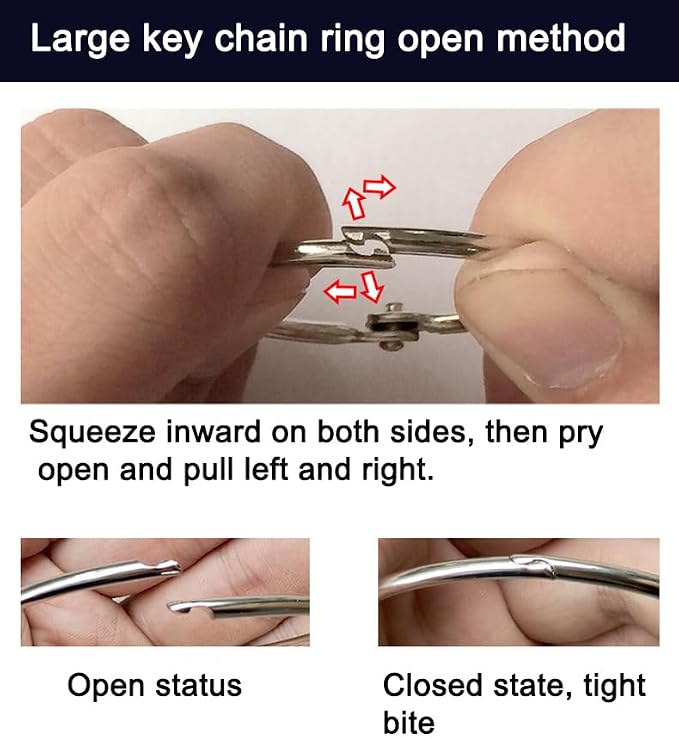Portable Key Organizer, Key Organizer Keychain,30 Key Tags with Ring and Individual Spring Hooks,1 Key Holder,Suitable for Company, Home,Multiple Keys, Office, Janitor, Hotel, Apartments KeyManagement