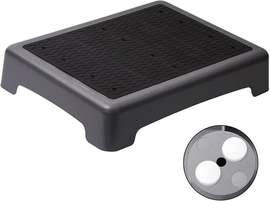 Fotree One Step Stool, Non-Slip Mobility Step Platform for Senior ＆ Adults, Safety Step Platform for Stair, Car, Bed, Chair, Shower, Bathtub, Outdoor, 3.5 Inch High Rise Stairs 440 Lbs Capacity