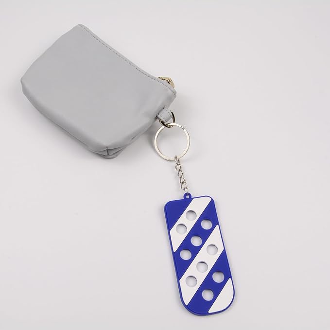 12 Pcs Shoe Charm Keychain Holder Organizer 12 Colors | PVC Material, Luggage Tag Hole, Keyring Storage