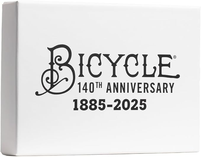 Bicycle 140th Anniversary Limited Edition Exclusive Playing Cards Set with 1 oz Pure Gold, 1 oz .999 Fine Silver, or Bronze Commemorative Collector Coin (Mystery Unboxing Coin)