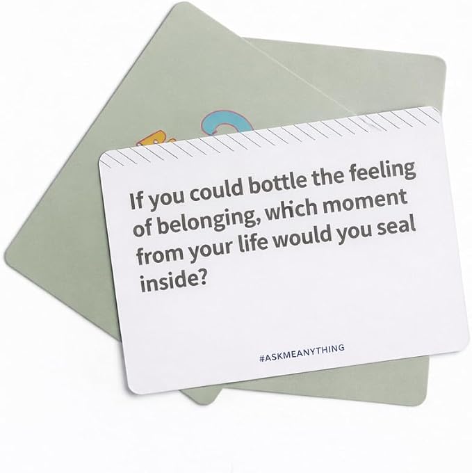 ASKMEANYTHING Recovery Card Game Clean & Curious Edition – Fun & Thought-Provoking Sobriety Cards for Reflection, Connection & Group Conversations – Light Recovery Game for Adults