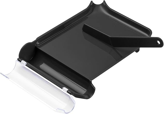 Medarchitect Right Hand Pill Counting Tray with Spatula (Black - L Shape)