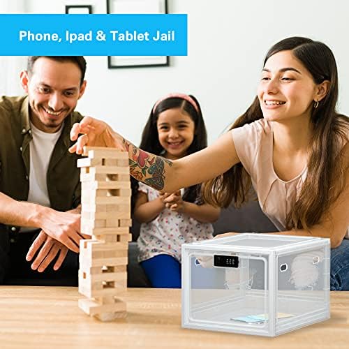 BUG HULL Large Capacity Medication Lock Box, Fridge Lock Box for Medicine Safe, Locking Medicine Box with Code for Snack, Food and Home Safety
