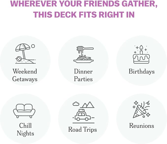 TALES Conversation Cards, Friends Edition 150 Count, Fun Friend Games for Adults, Teens, Kids, Perfect for Parties, Game Nights, Gifts & Gatherings, Conversations with Friends, Meaningful Connections