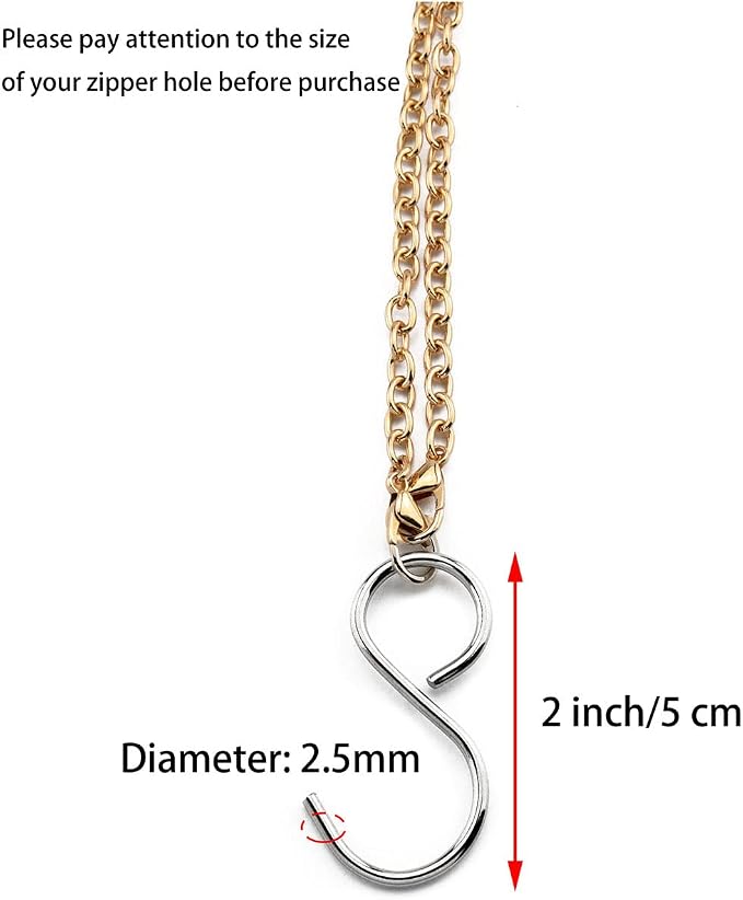 Dress Zipper Helper Ruiwaer 2pcs Zipper Puller Zipping Up Down Dress by Yourself, Light Gold and Silver 47.2 Inches Zip Aid Tool Zipper Pull Assistant