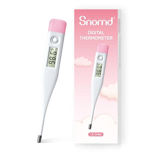 Digital Oral Thermometer for Adults, Children & Baby | LCD display, fast reading, fever alarm, supports oral, rectal & underarm temperature measurement